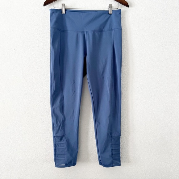 Absolutely Fit Athletic Yoga Mesh Lounge Legging Pants Casual Cropped Large NEW - Picture 1 of 8